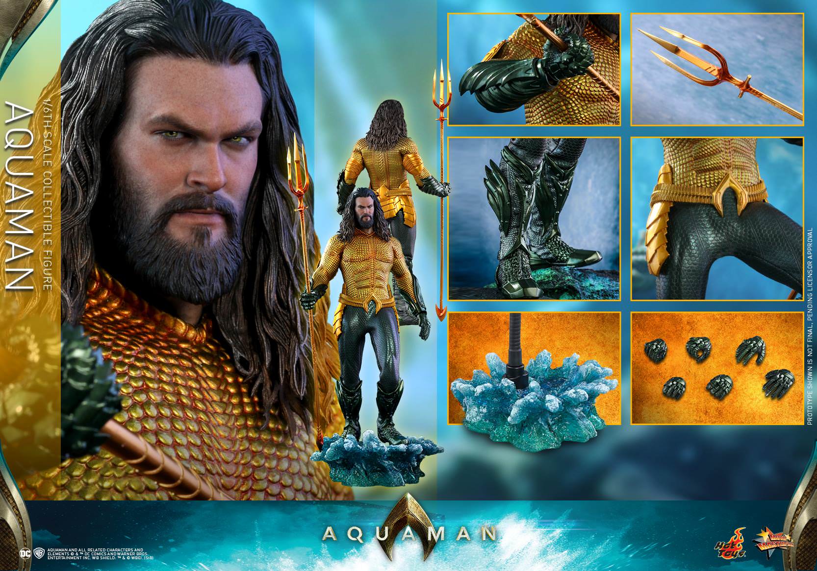 Foto 3 pulgar | Aquaman 1/6 Hot Toys Dc