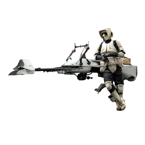 Scout Trooper And Speeder Bike (mandalorian) Tms-017 Hot Toys