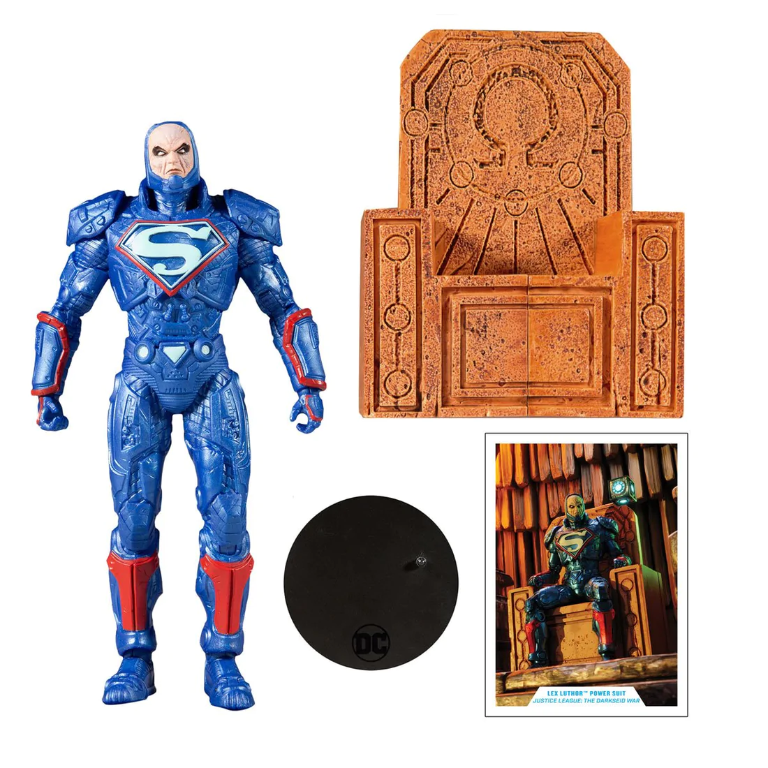 Lex Luthor Blue Power Suit Mcfarlane Toys Dc
