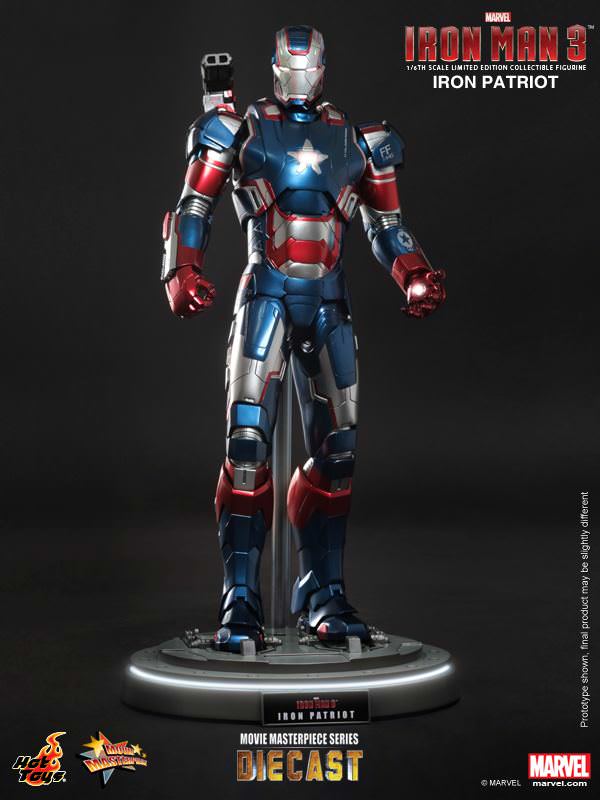 Foto 3 pulgar | Iron Patriot 1/6 Hot Toys Iron Man 3