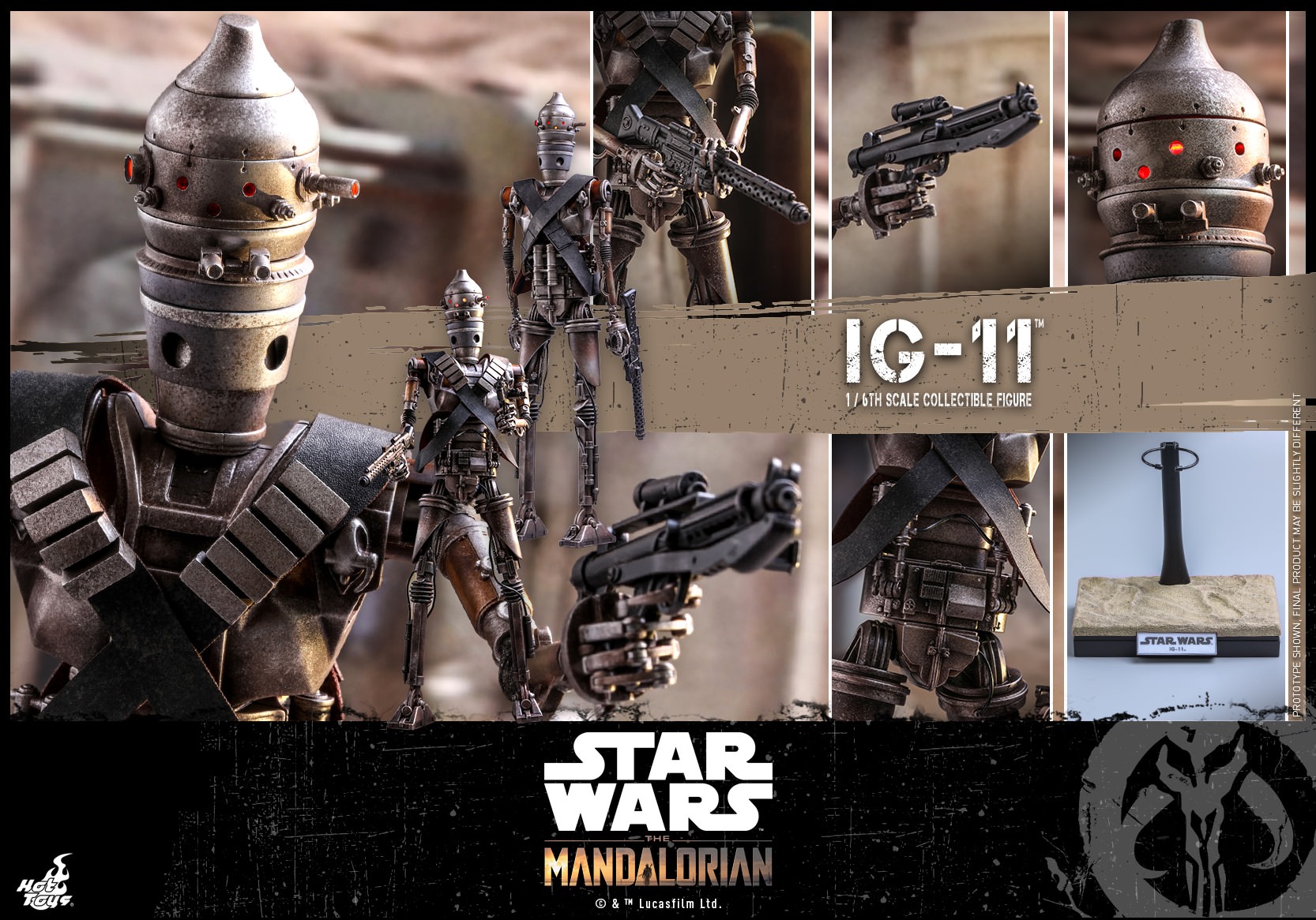 Foto 3 pulgar | IG-11 1/6 Hot Toys Star Wars The Mandalorian