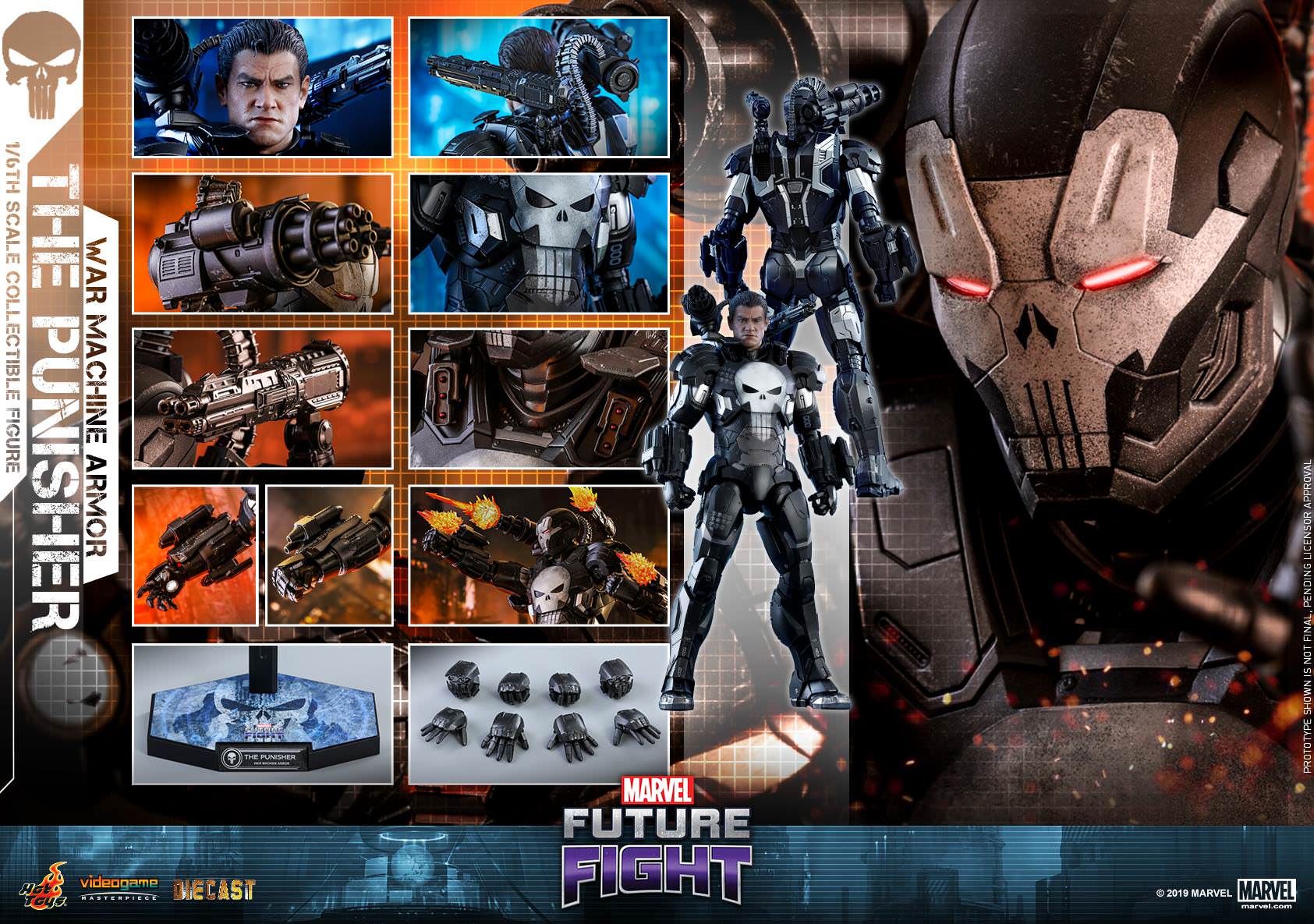 Foto 3 pulgar | Punisher War Machine Vgm-33 Hot Toys