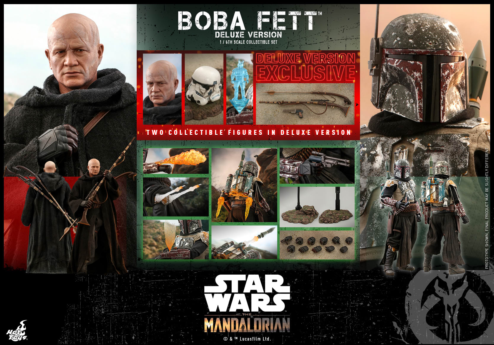 Foto 2 | Boba Fett Deluxe Hot Toys Star Wars The Mandalorian