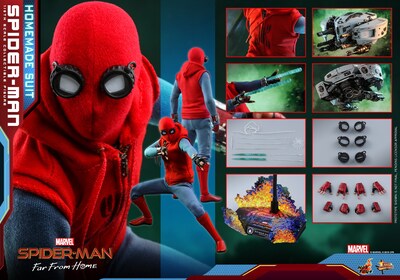 Foto 2 | Spider-Man Homemade Suit 1/6 Hot Toys Far From Home