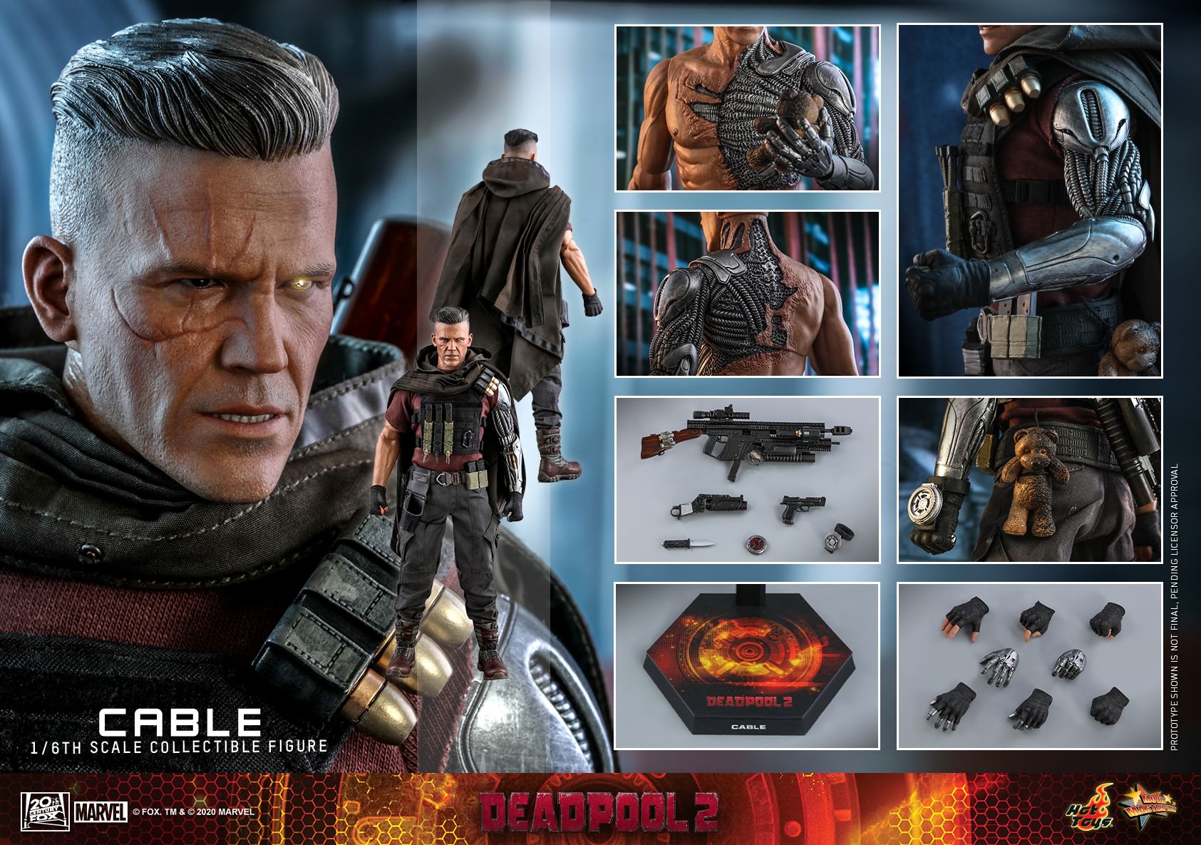 Foto 3 pulgar | Cable 1/6 Hot Toys Deadpool 2