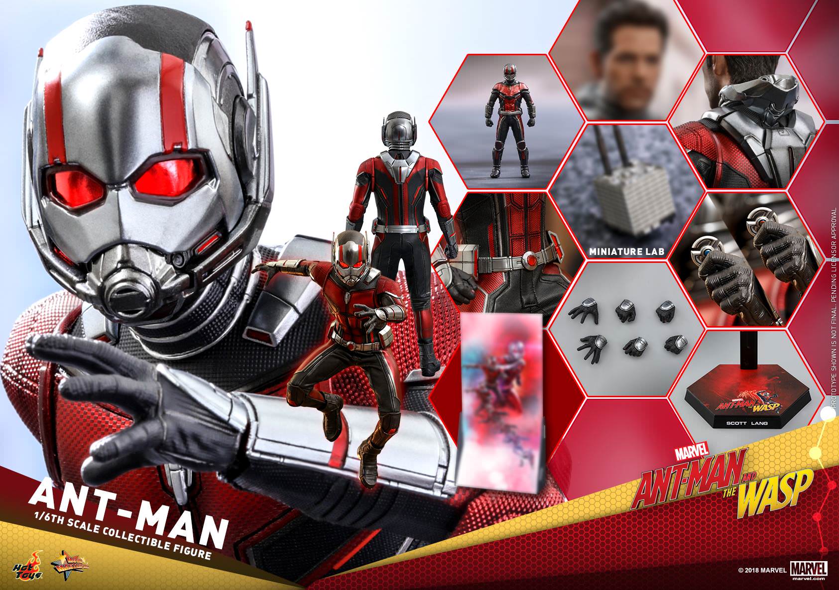 Foto 3 pulgar | Ant-man 1/6 Hot Toys Marvel