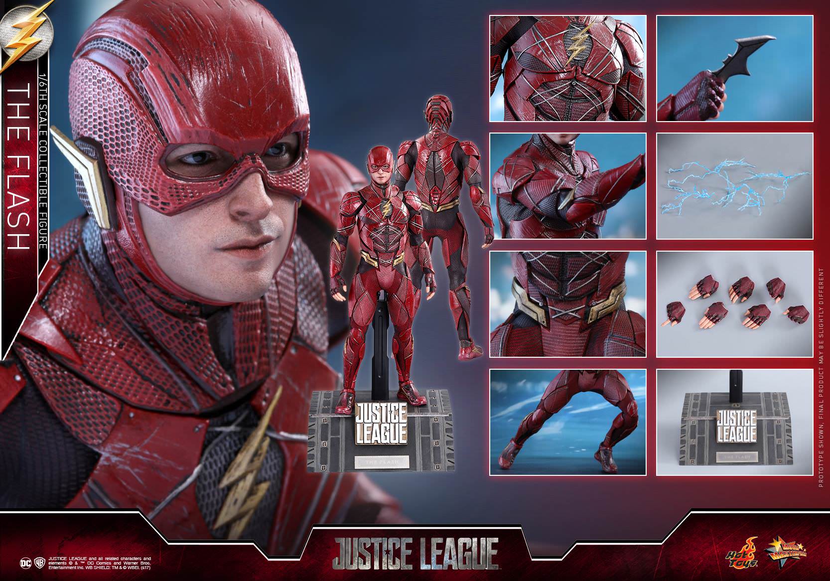 Foto 3 pulgar | Flash 1/6 Hot Toys Justice League