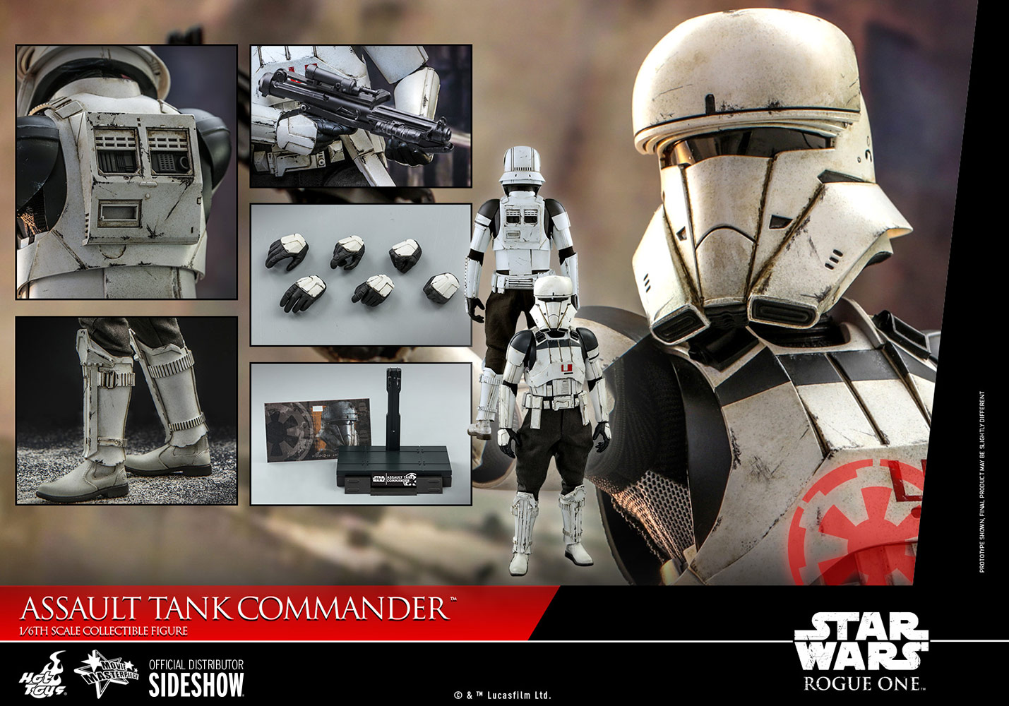 Foto 3 pulgar | Assault Tank Commander 1/6 Hot Toys Star Wars