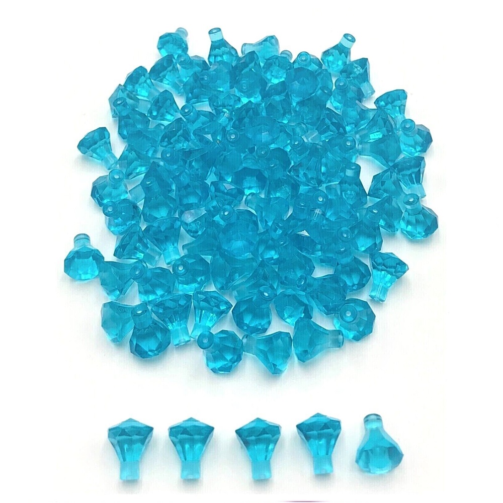 Foto 2 pulgar | Venta Internacional - Lego 1 X 1 Rock 24 Facetas Joya Del Tesoro Gema Trans Azul Claro - Paquete De 12