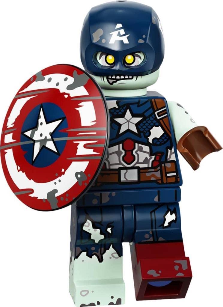 Foto 2 pulgar | Venta Internacional - Lego Marvel Series 1 Zombie Minifigura Del Capitán América 71031