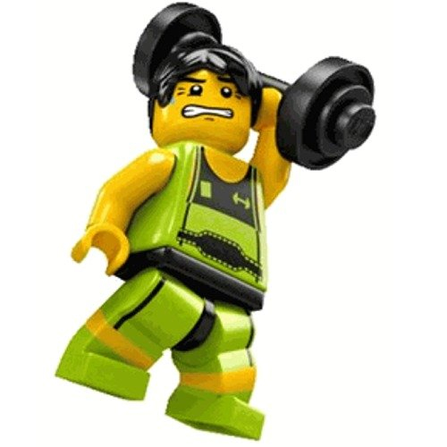 Foto 2 pulgar | Venta Internacional - Lego 8684 Minifigura Serie 2 - Levantador De Pesas (suelto)
