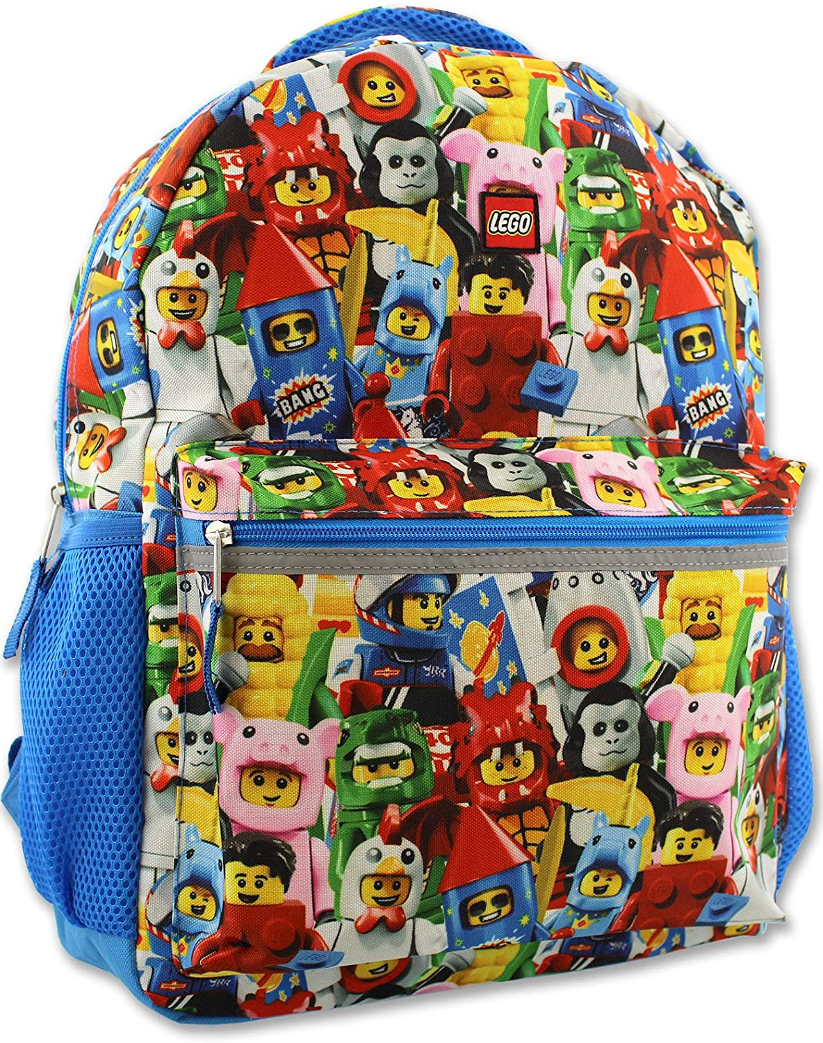 Foto 2 pulgar | Venta Internacional- Mochila Escolar De Lego Minifiguras Para Niños Y Niñas 16'' (talla Única, Lego Minifiguras)