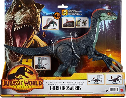 Foto 7 pulgar | Venta Internacional - Jurassic World Dominion - Juguete De Dinosaurio Con Banda De Sonido Therizinosaurus