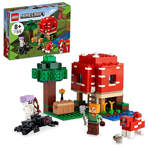 Foto 2 pulgar | Venta Internacional - Lego Minecraft The Mushroom House Building Kit, Juego De La Casa De Juguetes