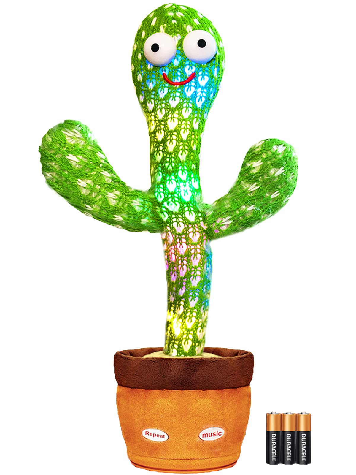 Foto 2 pulgar | Venta Internacional - Keculf Cactus Bailarín De Juguete Para Bebés Cactus Parlante De Juguete Que Repite Lo Que Dices