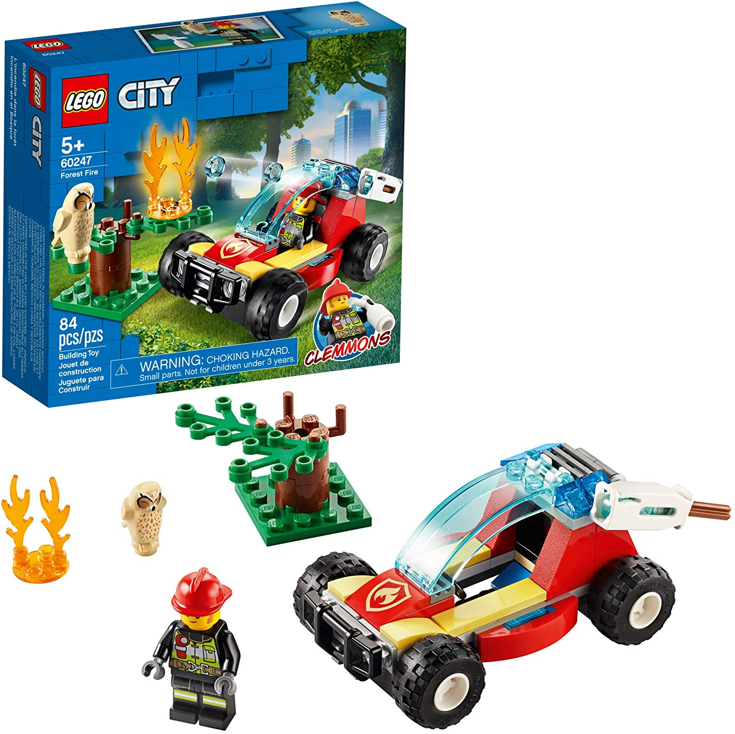 Foto 2 pulgar | Venta Internacional - Lego City Forest Fire 60247 Firefighter Toy, Cool Building Toy For Kids, New 2020 (84 Piezas)