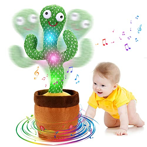Venta Internacional- Cactus Bailarin, Juguete Con Volumen Ajustable, Repite Lo Que Dices E Incluye 120 Canciones En I
