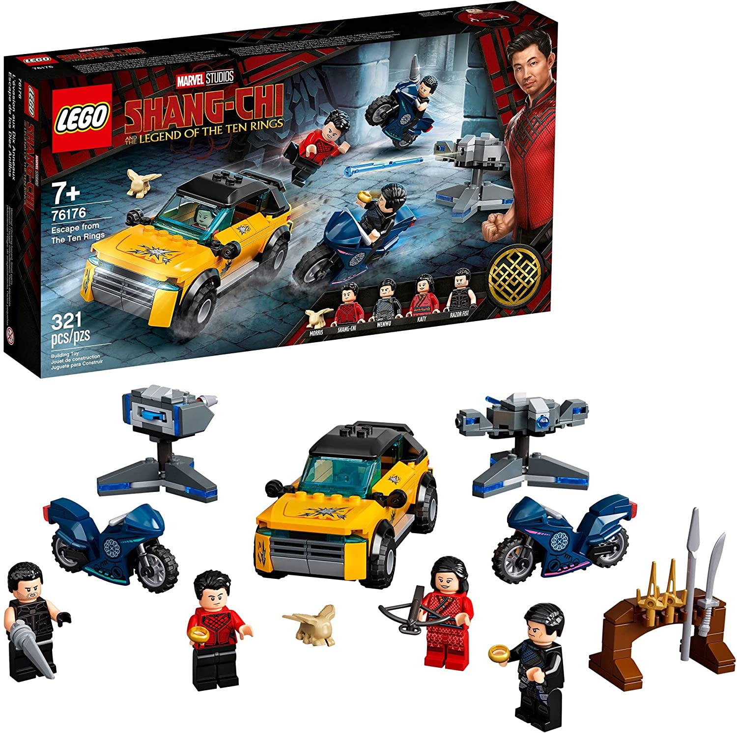 Foto 2 pulgar | Venta Internacional - Lego Marvel Shang -chi Escape De Los Diez Anillos 76176 Kit De Construcción (321 Piezas)