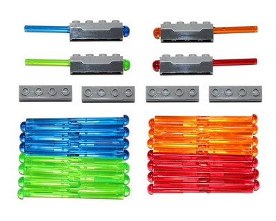 Foto 1 | Venta Internacional - Piezas Y Piezas Lego: Tirador De Dardos Gris Con Resorte 1x4 Con Munición X8