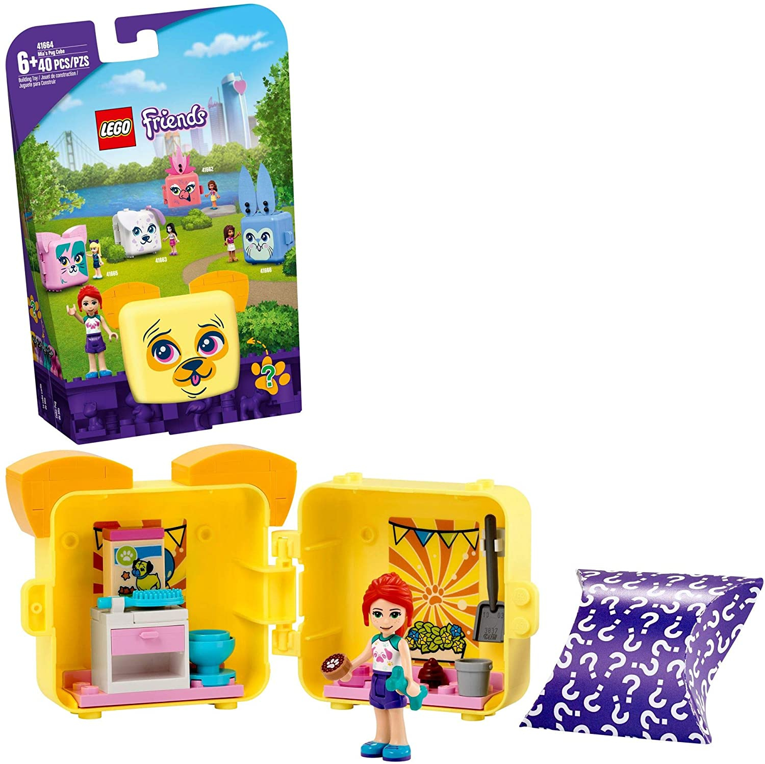 Foto 2 pulgar | Venta Internacional - Lego Friends Mia’s Pug Cube 41664 Set De Contruccion, Pug Toy Creative Gift