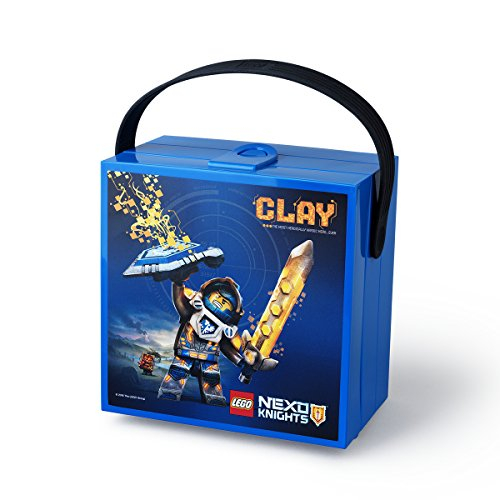 Venta Internacional - Lego Nexo Knights Lunch Many, Caja De Almacenamiento Portátil, Azul, 15.9 X 17.3 X 9.7 Cm