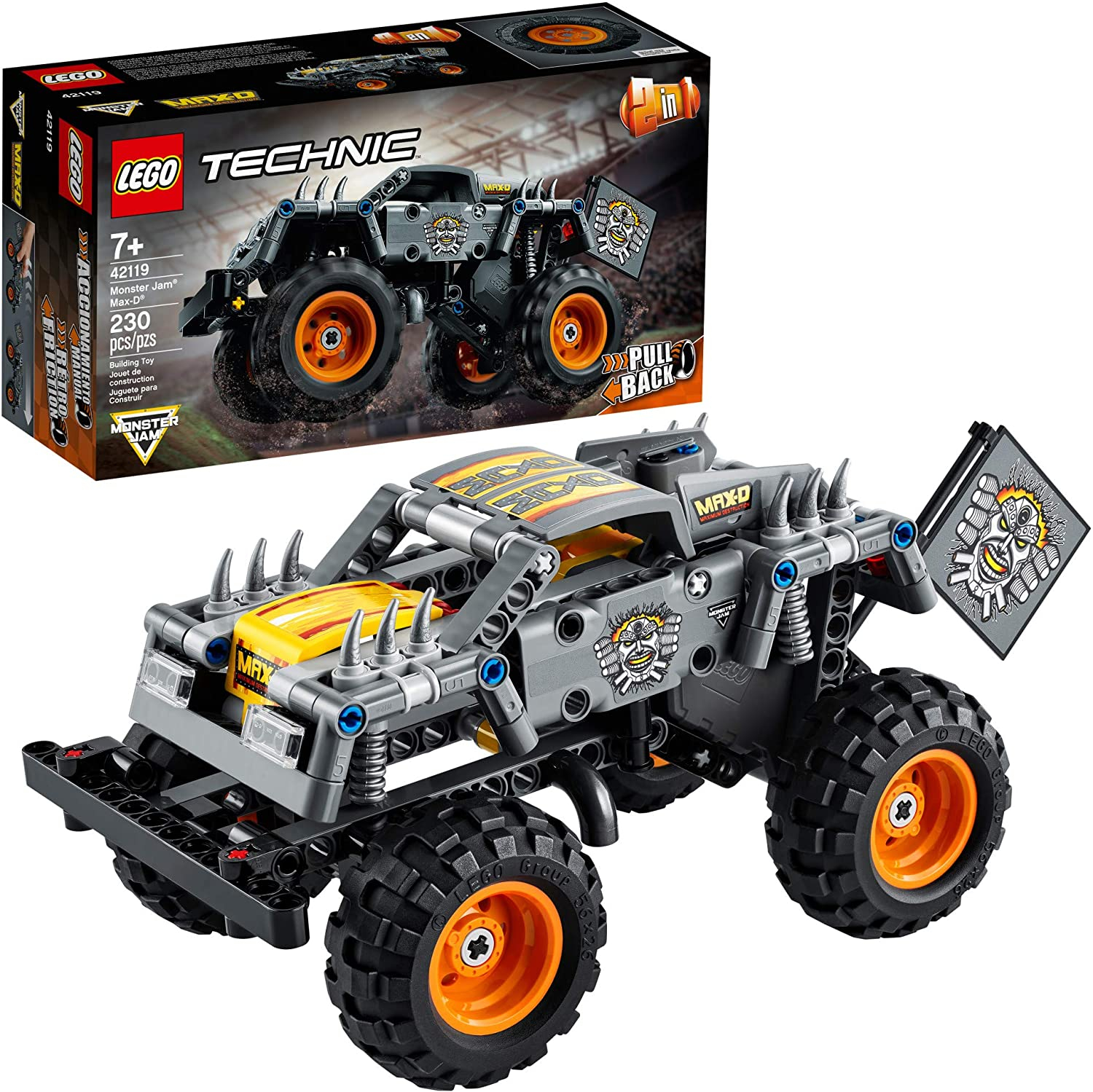 Foto 2 pulgar | Venta Internacional - Lego Technic Monster Jam Max -d 42119 Kit De Construcción De Modelos Para Niños Y Niñas