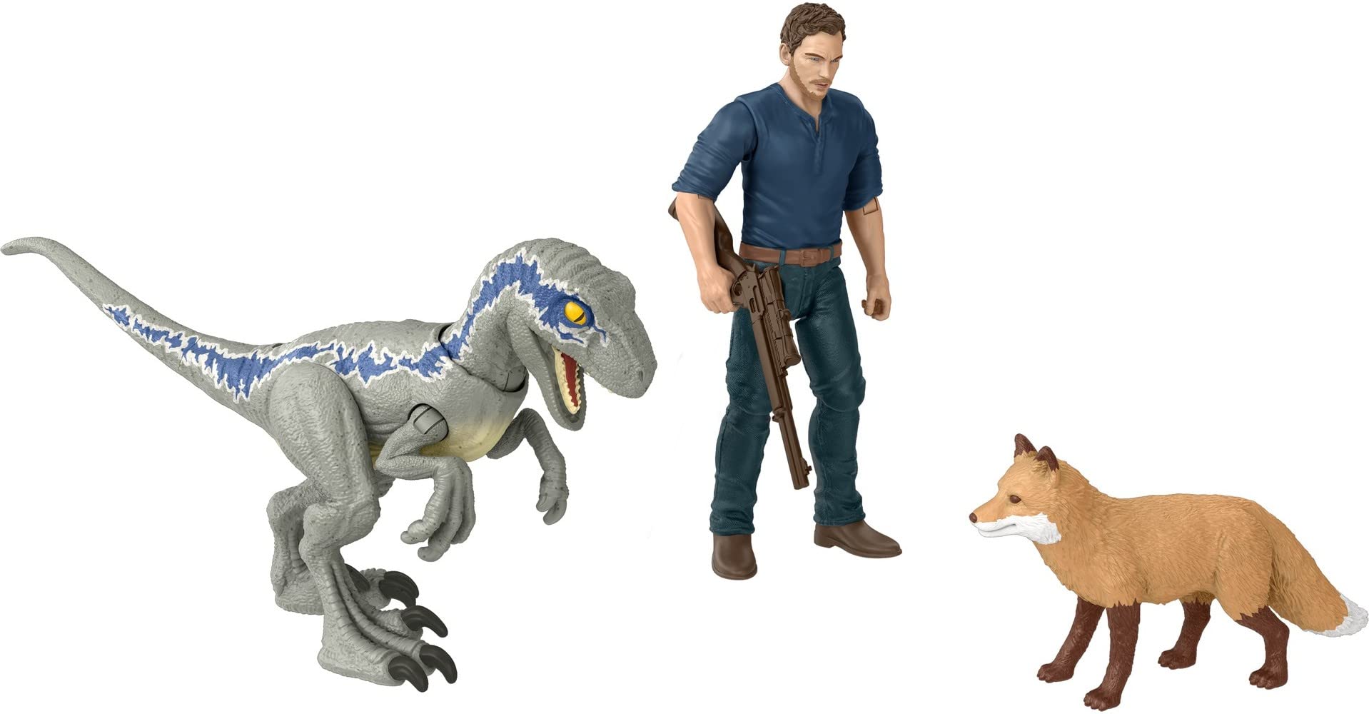 Foto 2 pulgar | Venta Internacional - Jurassic World Dominion Owen Y Velociraptor Beta -  Humano Y Dino Con 2 Figuras De Acción Y A