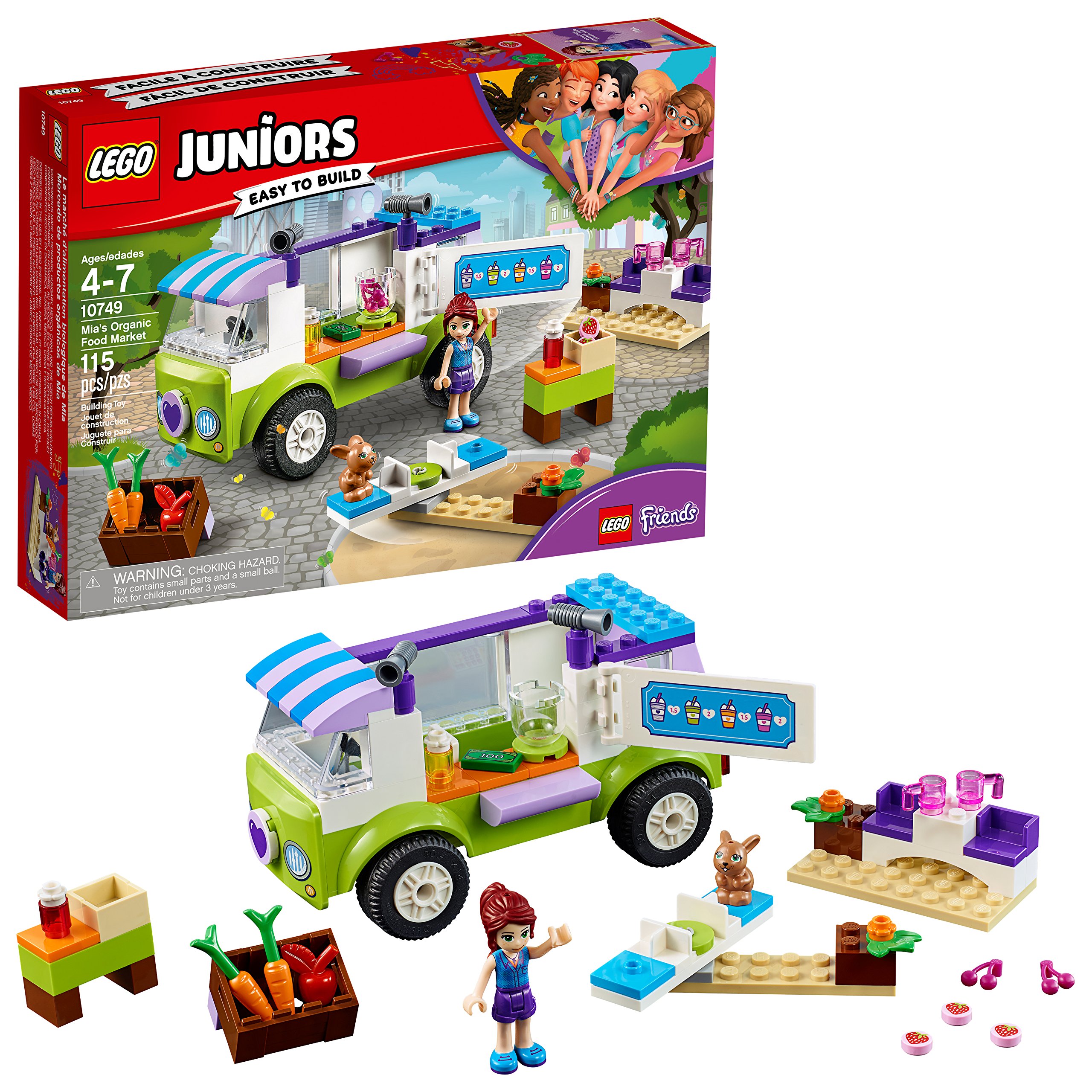 Venta Internacional - Lego Juniors/4+ Mia's Organic Food Market 10749 Building Kit (115 Piece)
