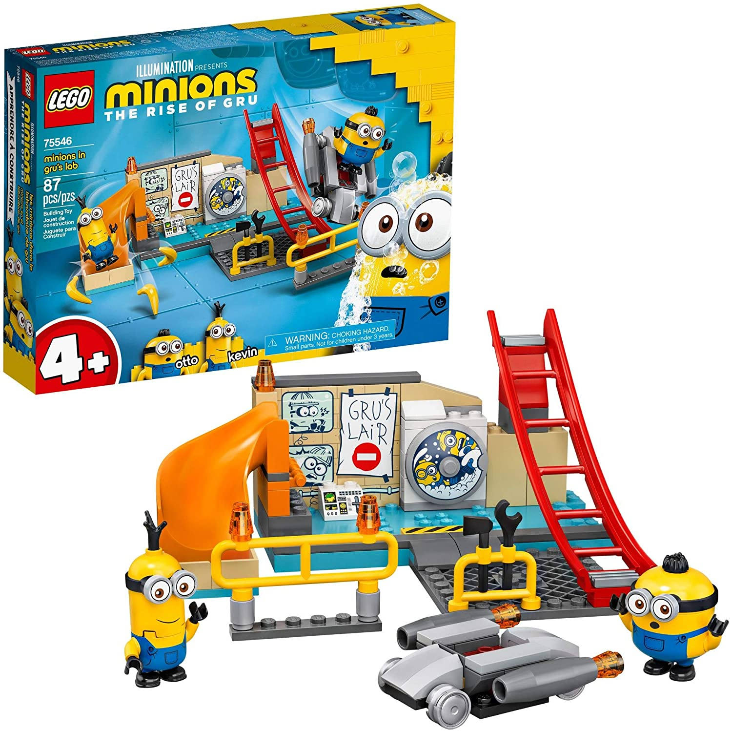 Foto 2 pulgar | Venta Internacional - Lego Minions: Minions In Gru’s Lab Building Toy For Kids Juego De Laboratorio Con Figuras