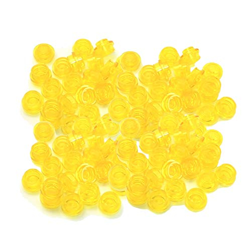Venta Internacional - Lego Accesorios De Construcción 1 X 1 Plato Redondo De Ladrillo Amarillo Transparente, A Granel -