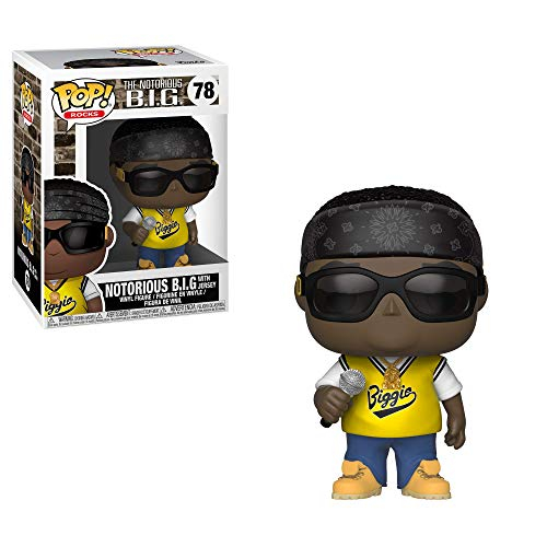 Foto 2 pulgar | Venta Internacional - Funko Pop Rocks: Música - Notorious B.i.g. En Figura Coleccionable De Jersey, Multicolor