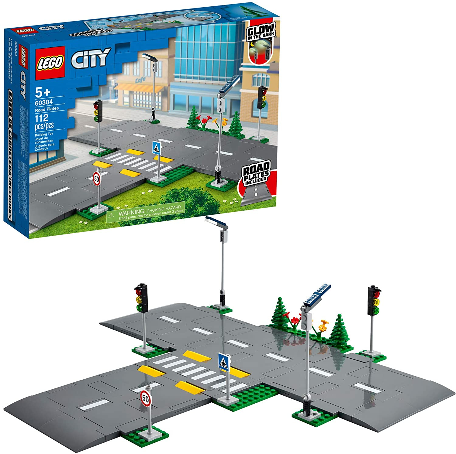 Foto 2 pulgar | Venta Internacional - Lego City Road Plates 60304 Building Kit, Cool Building Toy Para Niños, Nuevo 2021 (112 Piezas)