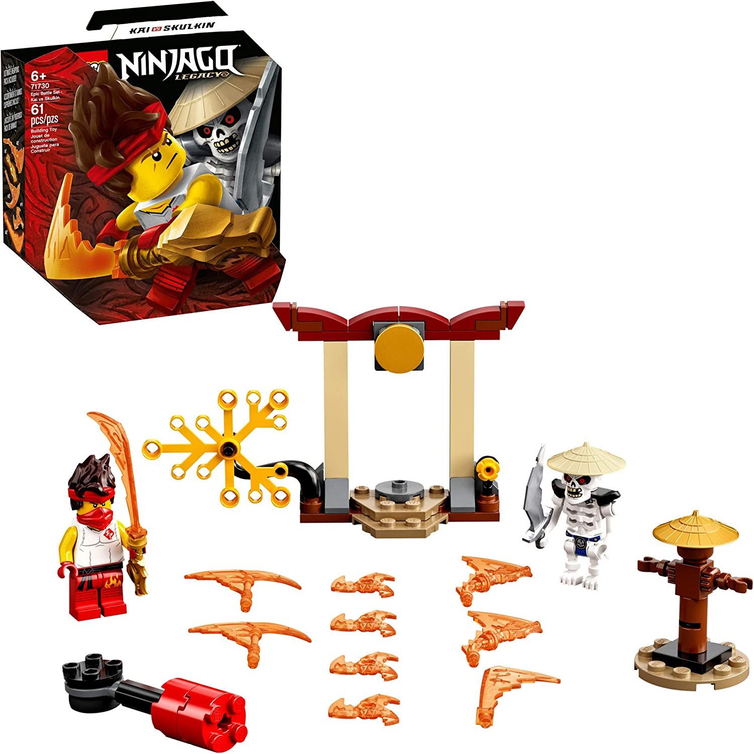 Foto 2 pulgar | Venta Internacional - Lego Ninjago Epic Battle Set - Kai Vs. Skulkin Kit De Construccion, Ninja Playset Con Juguet