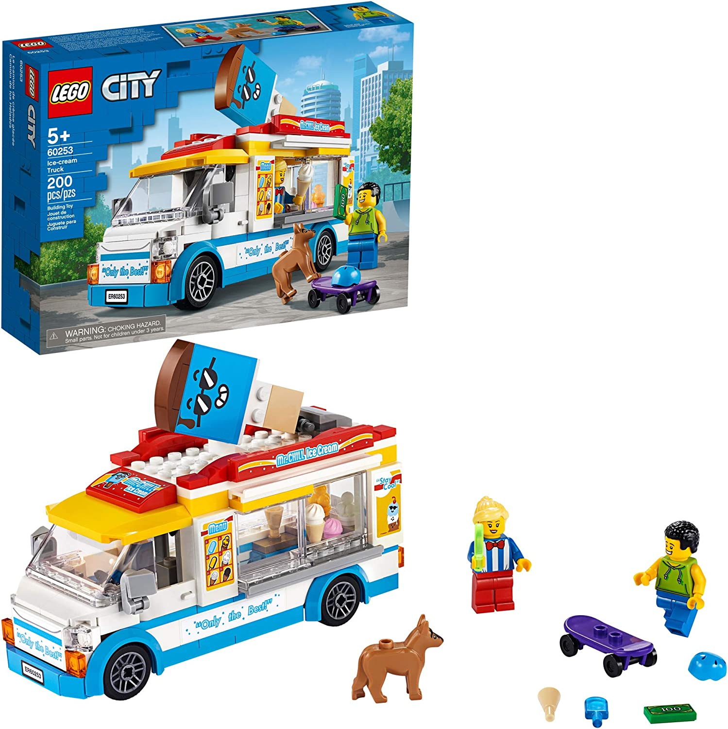 Foto 2 pulgar | Venta Internacional - Lego City Ice -ream Camion 60253, Cool Building Set For Kids, New 2020 (200 Piezas)