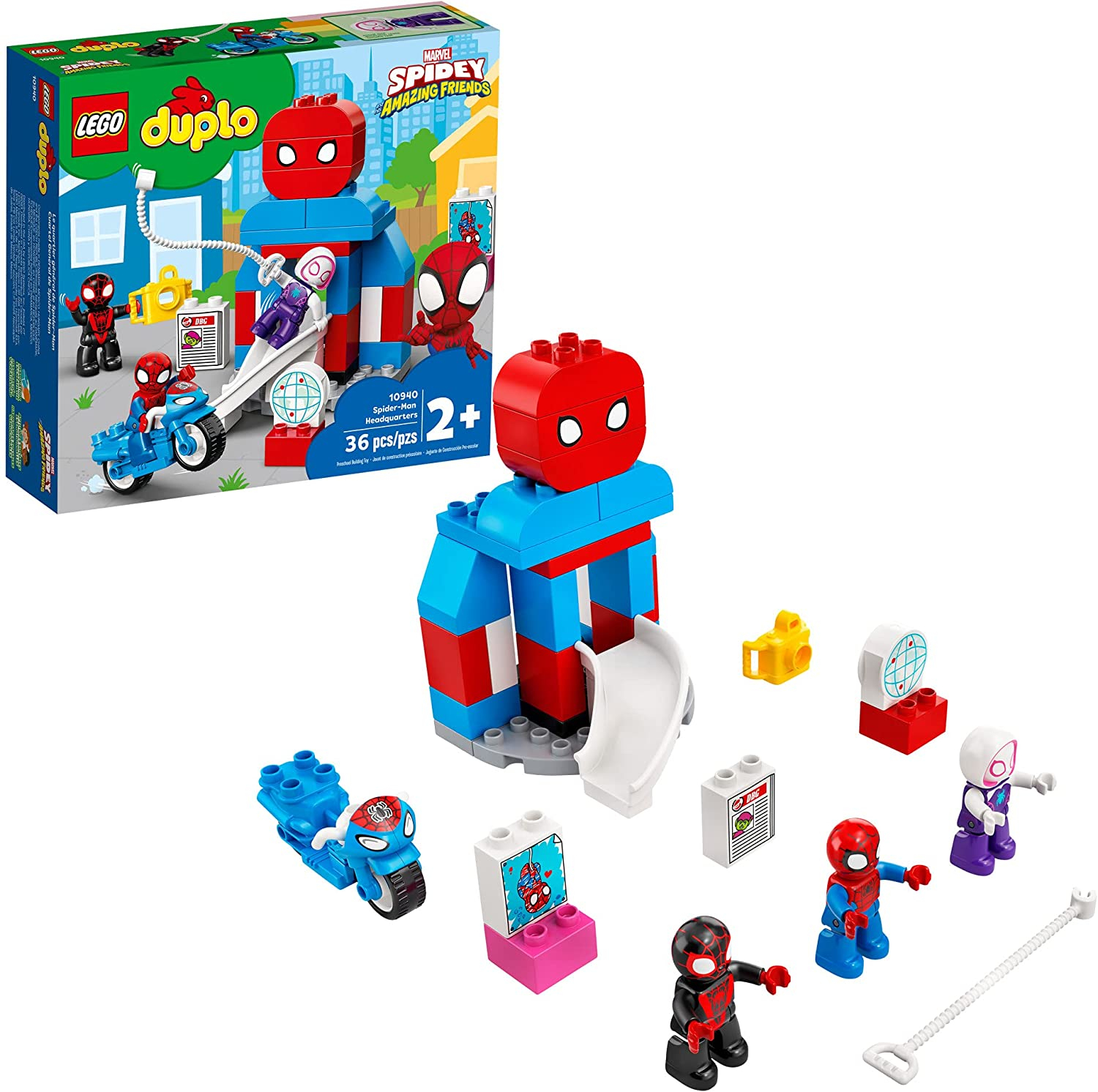 Foto 2 pulgar | Venta Internacional - Lego Duplo Marvel Spider -man Sede 10940 Spidey Y Su Increíble Programa De Televisión De Amigos