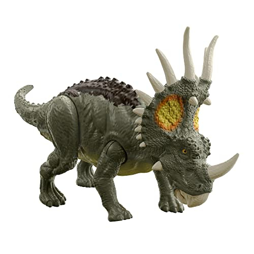 Venta Internacional - Jurassic World Fierce Force Styracosaurus Camp Cretácico Auténtico Dinosaurio Strike Motion