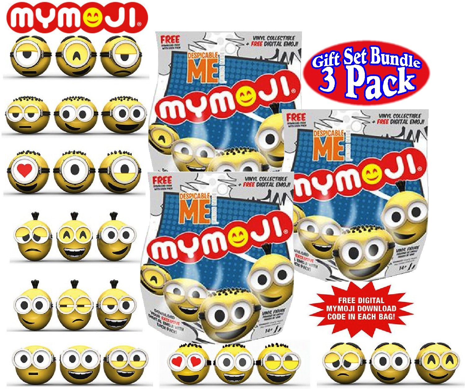 Foto 2 pulgar | Venta Internacional - Funko Despicable Me Minions Mymoji Minions Figura De Acción De Vinil