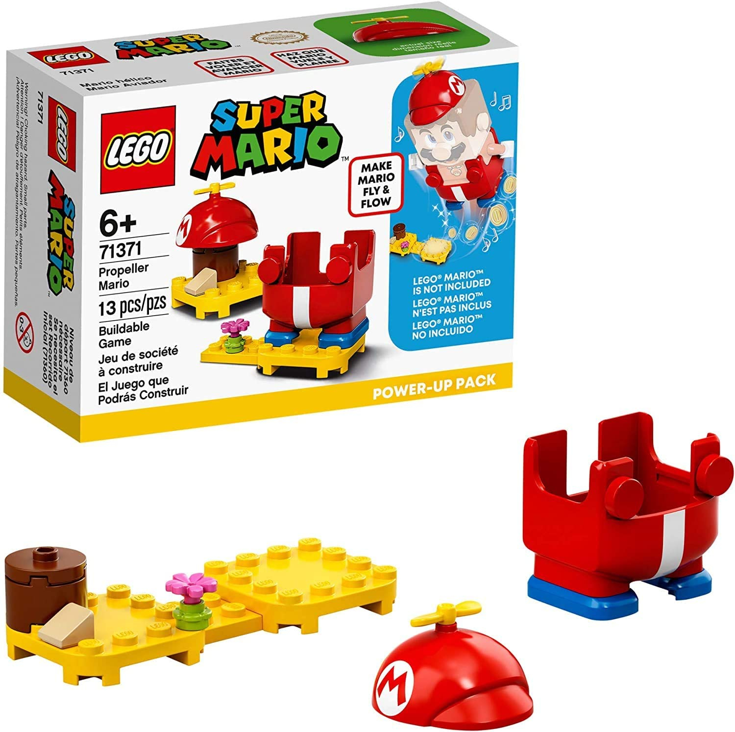 Foto 2 pulgar | Venta Internacional - Lego Super Mario Propeller Mario Power -up Pack 71371