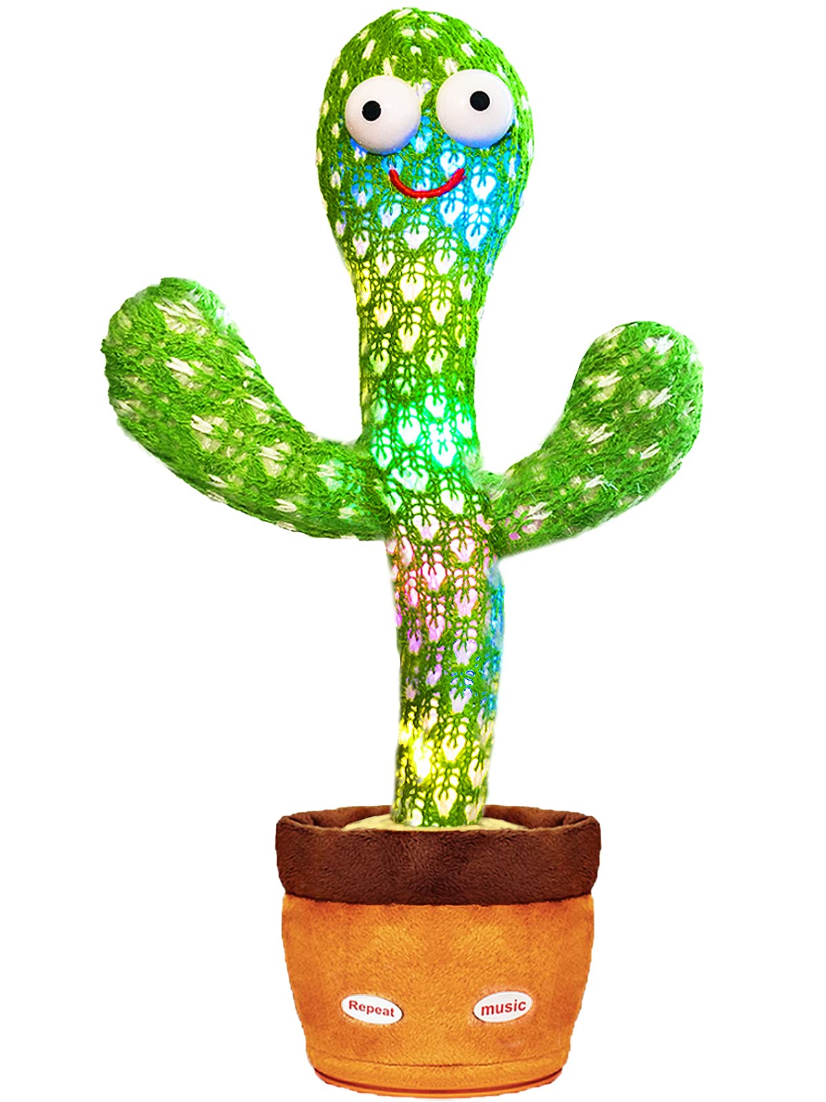 Foto 2 pulgar | Venta Internacional - Keculf Cactus Bailarín De Juguete Para Bebés Cactus Parlante De Juguete Que Repite Lo Que Dices