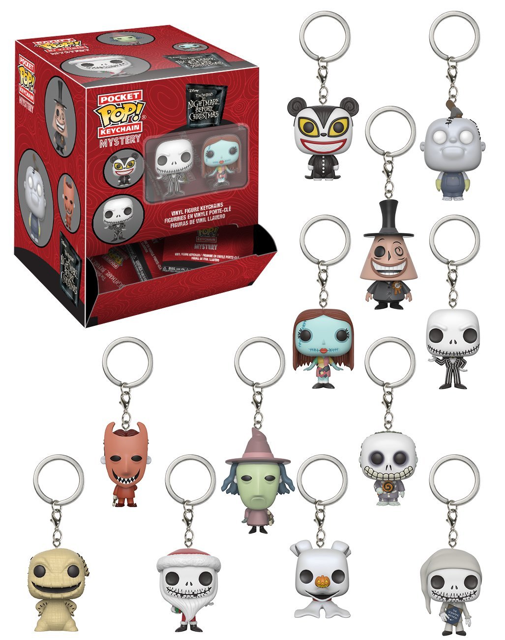 Foto 2 pulgar | Venta Internacional- ¡funko Pop! Llavero Blindbag: Pesadilla Antes De Navidad Llavero Mystery Vinyl
