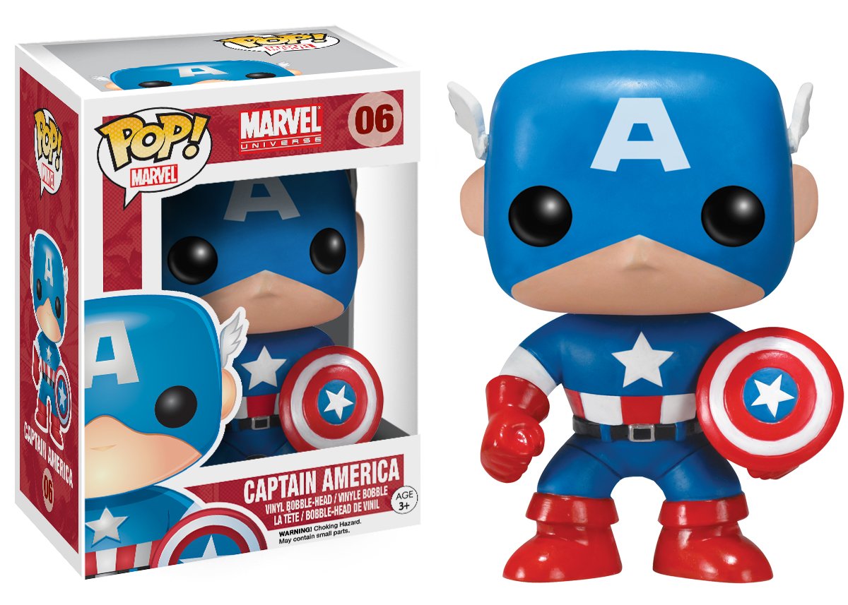 Foto 2 pulgar | Venta Internacional- Funko Marvel Figura Pop De Vinil Captain America, Multi,3.75 Pulgadas