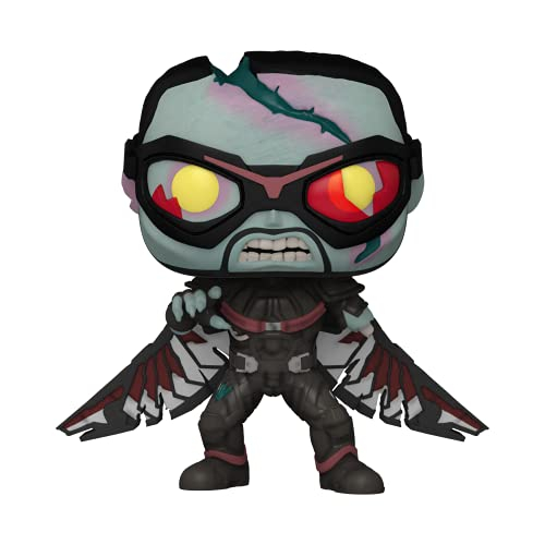 Venta Internacional- Funko Pop Marvel: ¿y Si? - Halcón Zombie, Multicolor, Estándar, (57377)