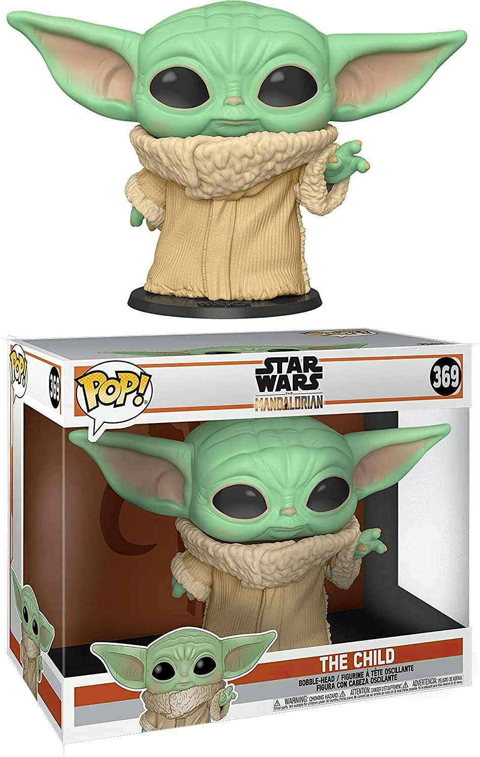 Foto 3 pulgar | ¡funko Pop! Star Wars: El Mandaloriano - El Niño, ¡pop Super Tamaño De 10''! - Venta Internacional.