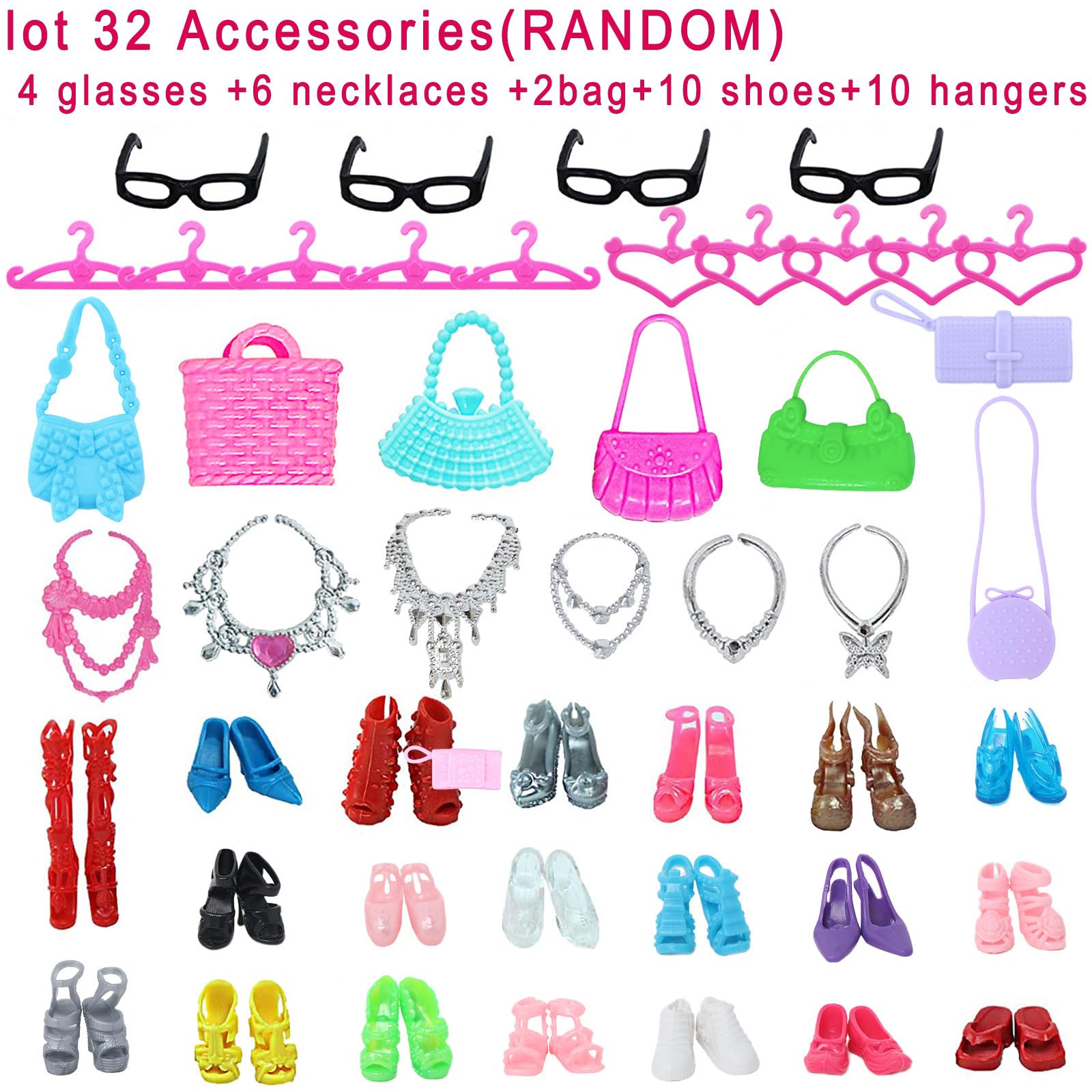 Foto 5 pulgar | Venta Internacional - Set De Ropa Y Accesorios Para Muñecas Bjdbus Para Muñecas De 11.5 Pulgadas