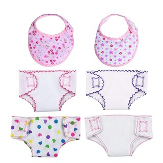 Foto 1 | Venta Internacional - Juego De Pañales Y Baberos Para Muñecas Dc-beautiful Para Muñecas De 35 A 45 Cm