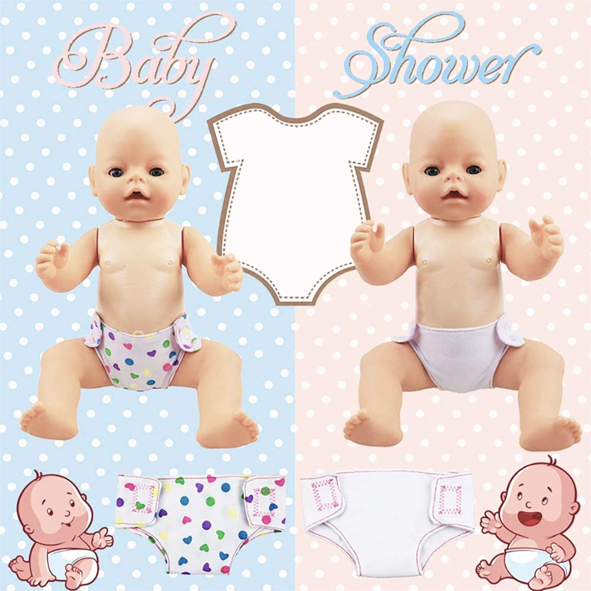 Foto 7 pulgar | Venta Internacional - Juego De Pañales Y Baberos Para Muñecas Dc-beautiful Para Muñecas De 35 A 45 Cm