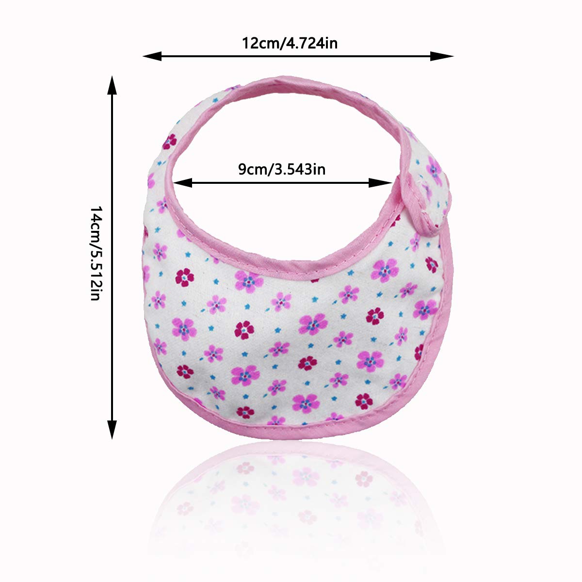 Foto 9 pulgar | Venta Internacional - Juego De Pañales Y Baberos Para Muñecas Dc-beautiful Para Muñecas De 35 A 45 Cm
