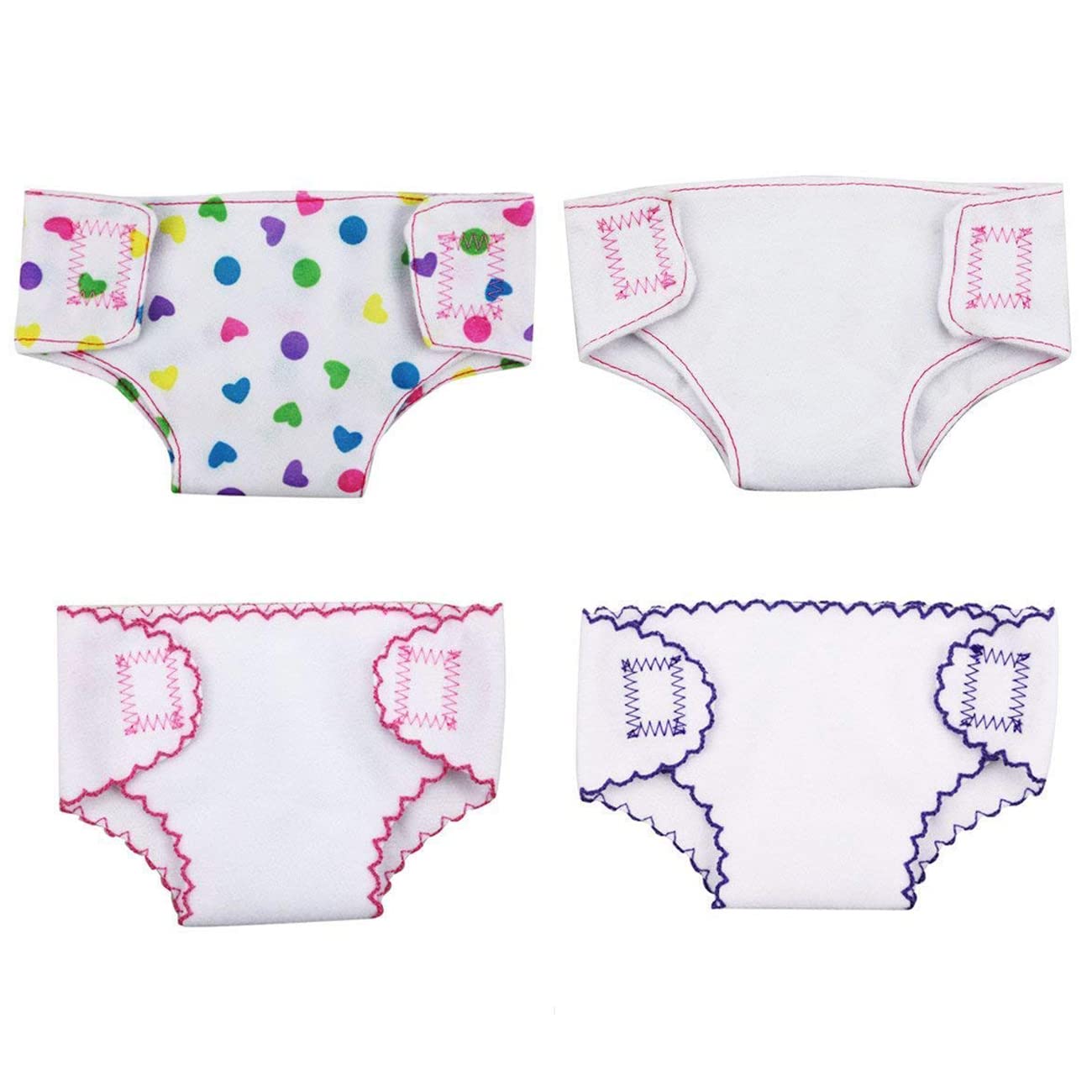 Foto 2 pulgar | Venta Internacional - Pañales Para Muñecas Dc-beautiful Para Muñecas De 35 A 45 Cm, Paquete De 4