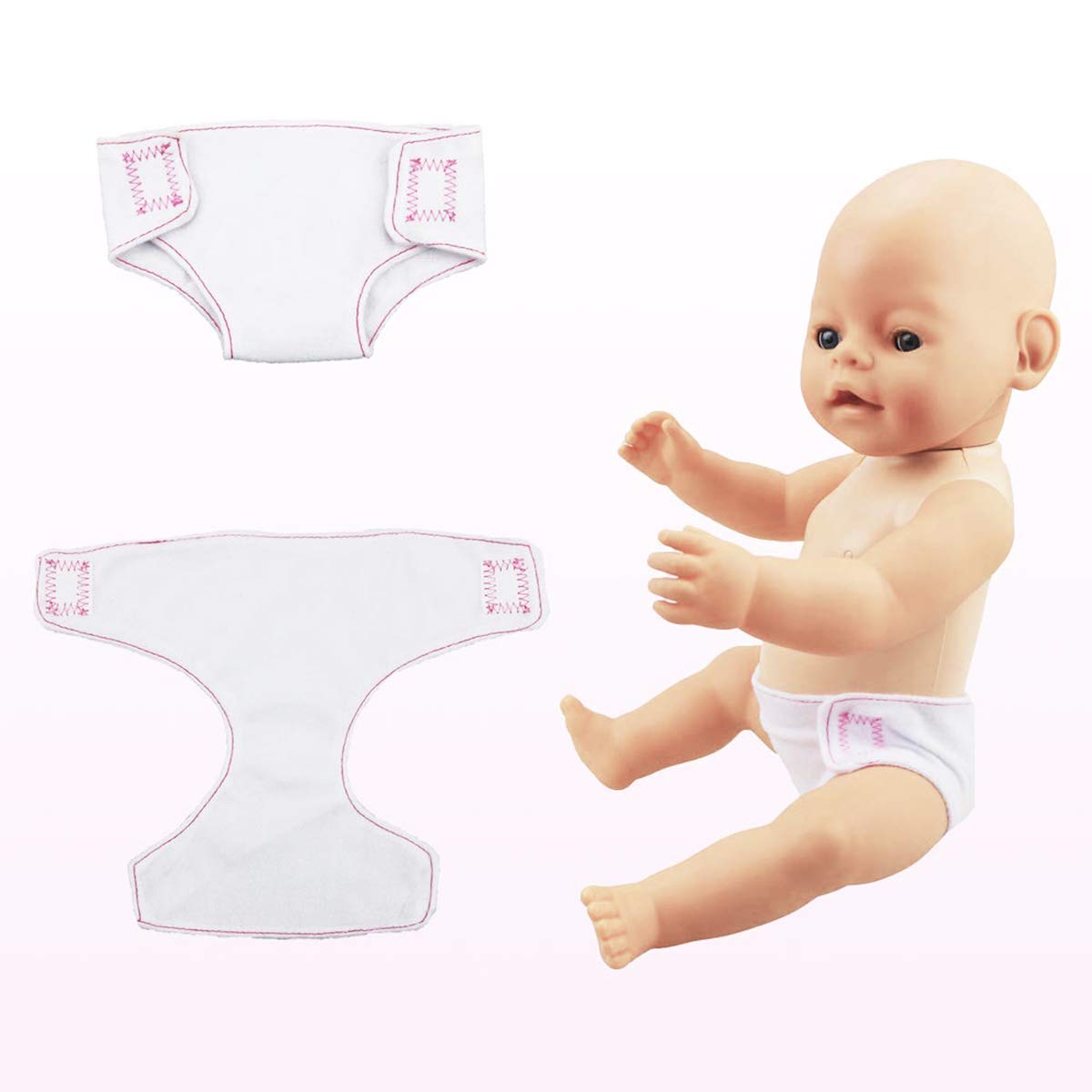 Foto 6 pulgar | Venta Internacional - Pañales Para Muñecas Dc-beautiful Para Muñecas De 35 A 45 Cm, Paquete De 4