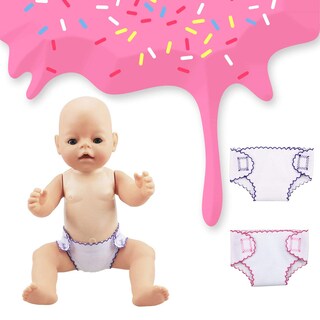 Foto 7 | Venta Internacional - Pañales Para Muñecas Dc-beautiful Para Muñecas De 35 A 45 Cm, Paquete De 4